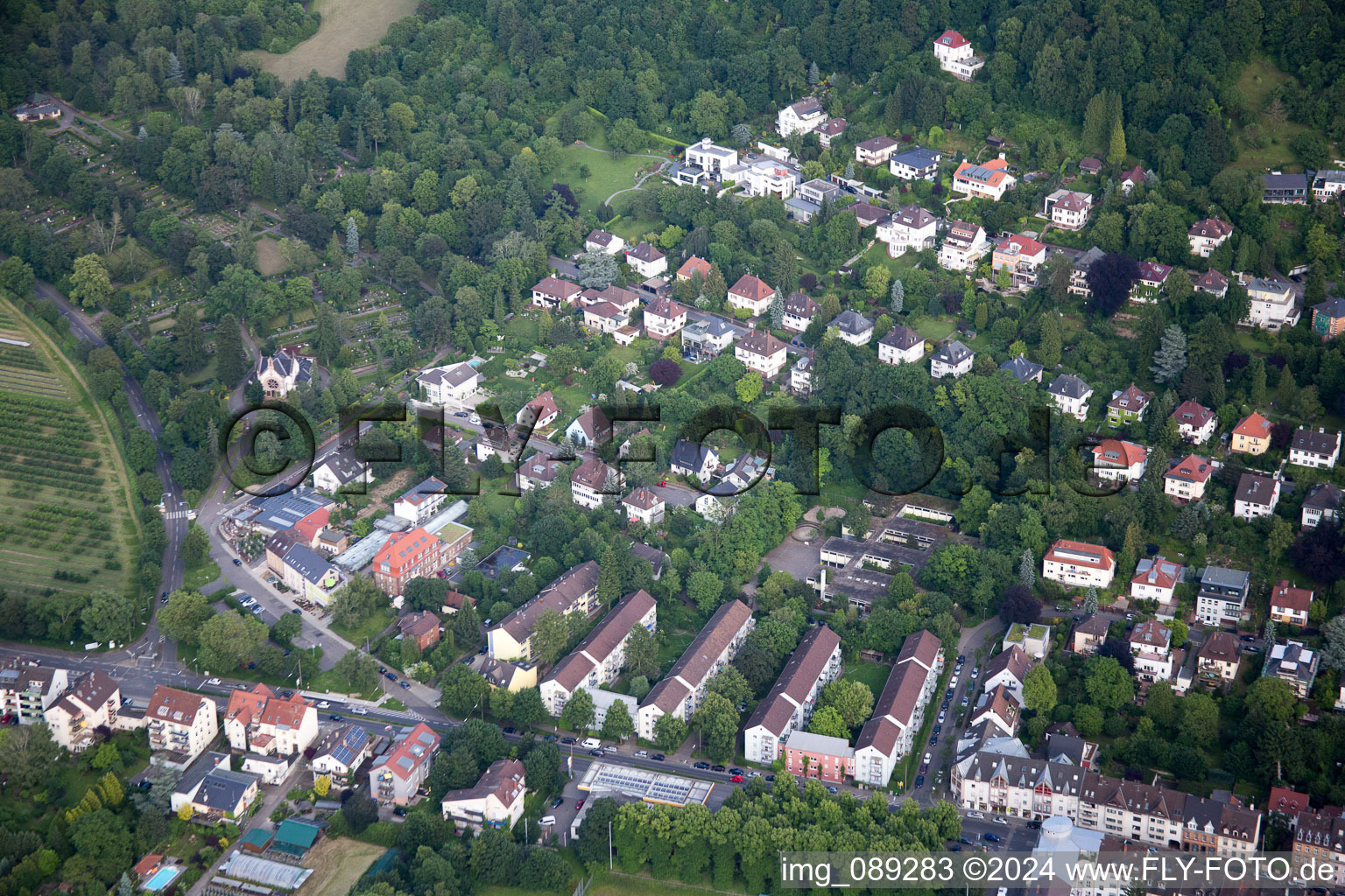 Kastellstr in the district Durlach in Karlsruhe in the state Baden-Wuerttemberg, Germany