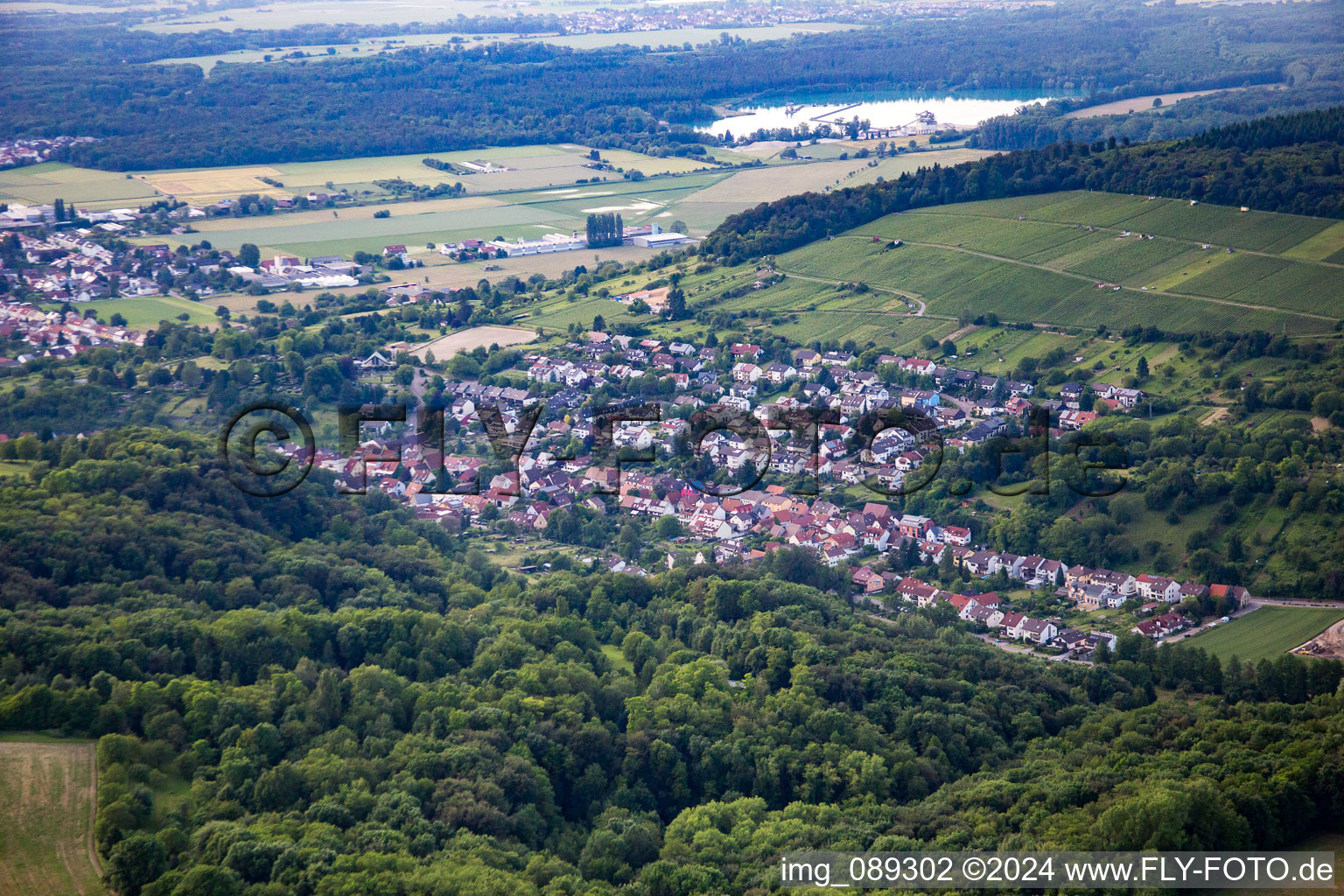 From the southeast in Weingarten in the state Baden-Wuerttemberg, Germany