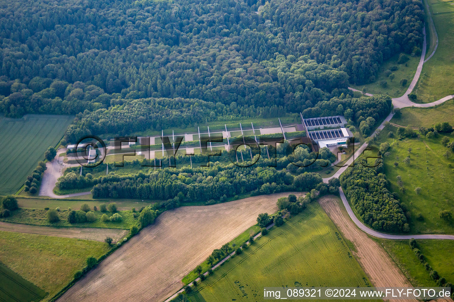 Site shooting range Bruchsal in the district Obergrombach in Bruchsal in the state Baden-Wuerttemberg, Germany