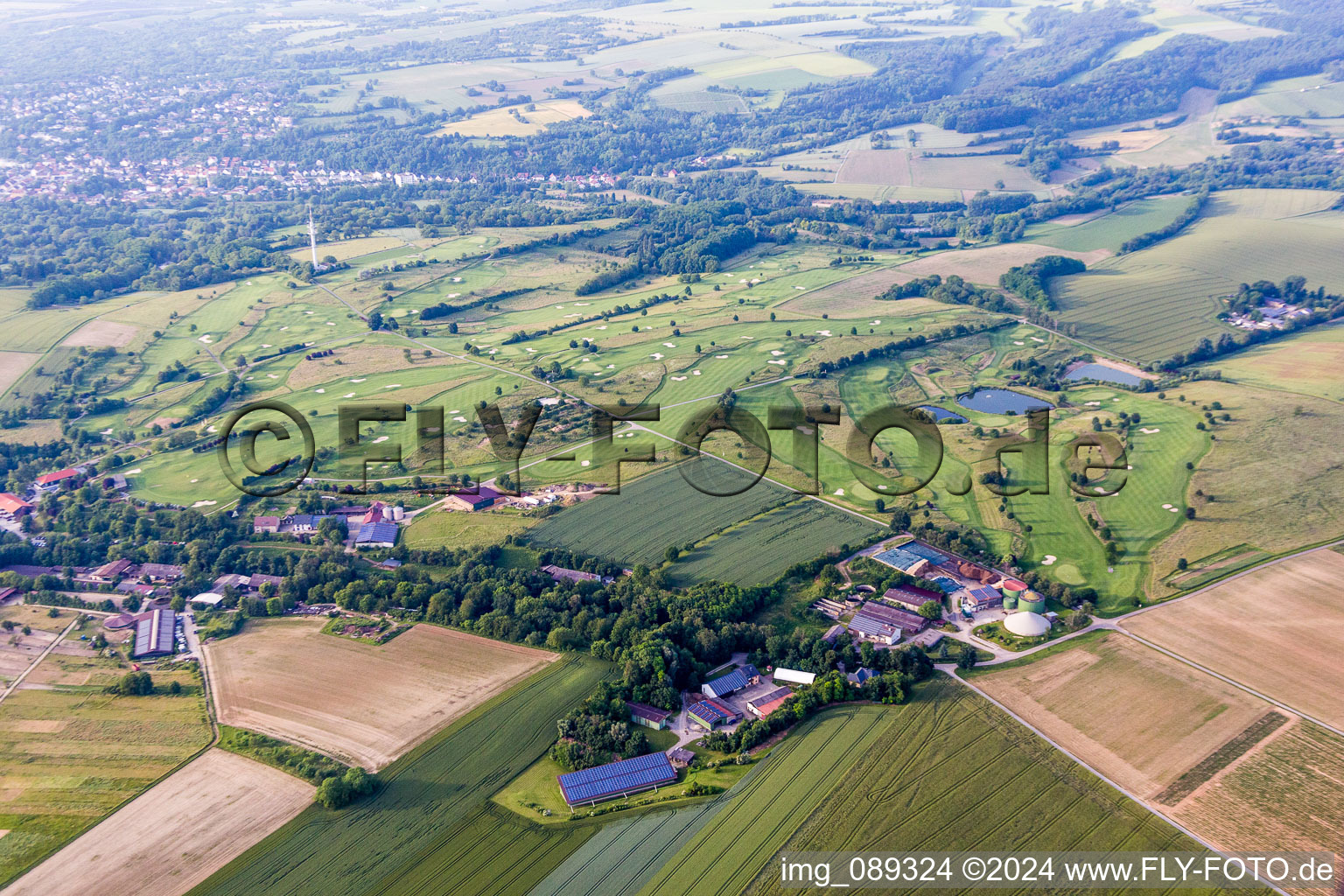 Grounds of the Golf course at Golfclub Bruchsal e.V. in Bruchsal in the state Baden-Wurttemberg, Germany