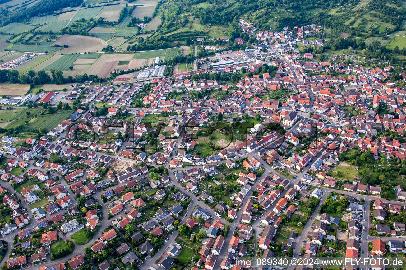 District Unteröwisheim in Kraichtal in the state Baden-Wuerttemberg, Germany