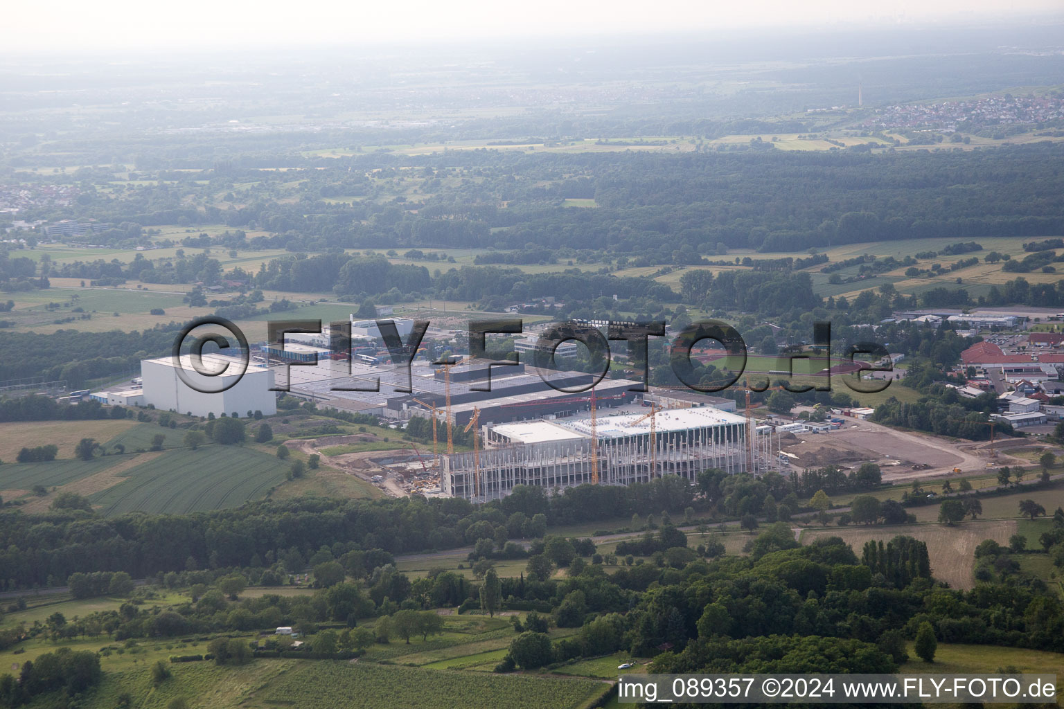 Aerial photograpy of Östringen in the state Baden-Wuerttemberg, Germany