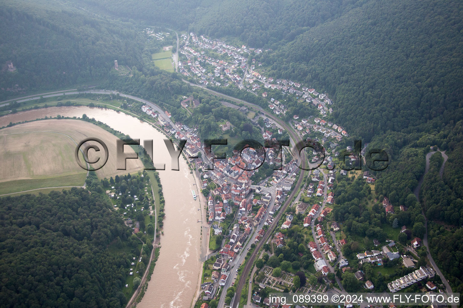 Neckarsteinach in the state Hesse, Germany