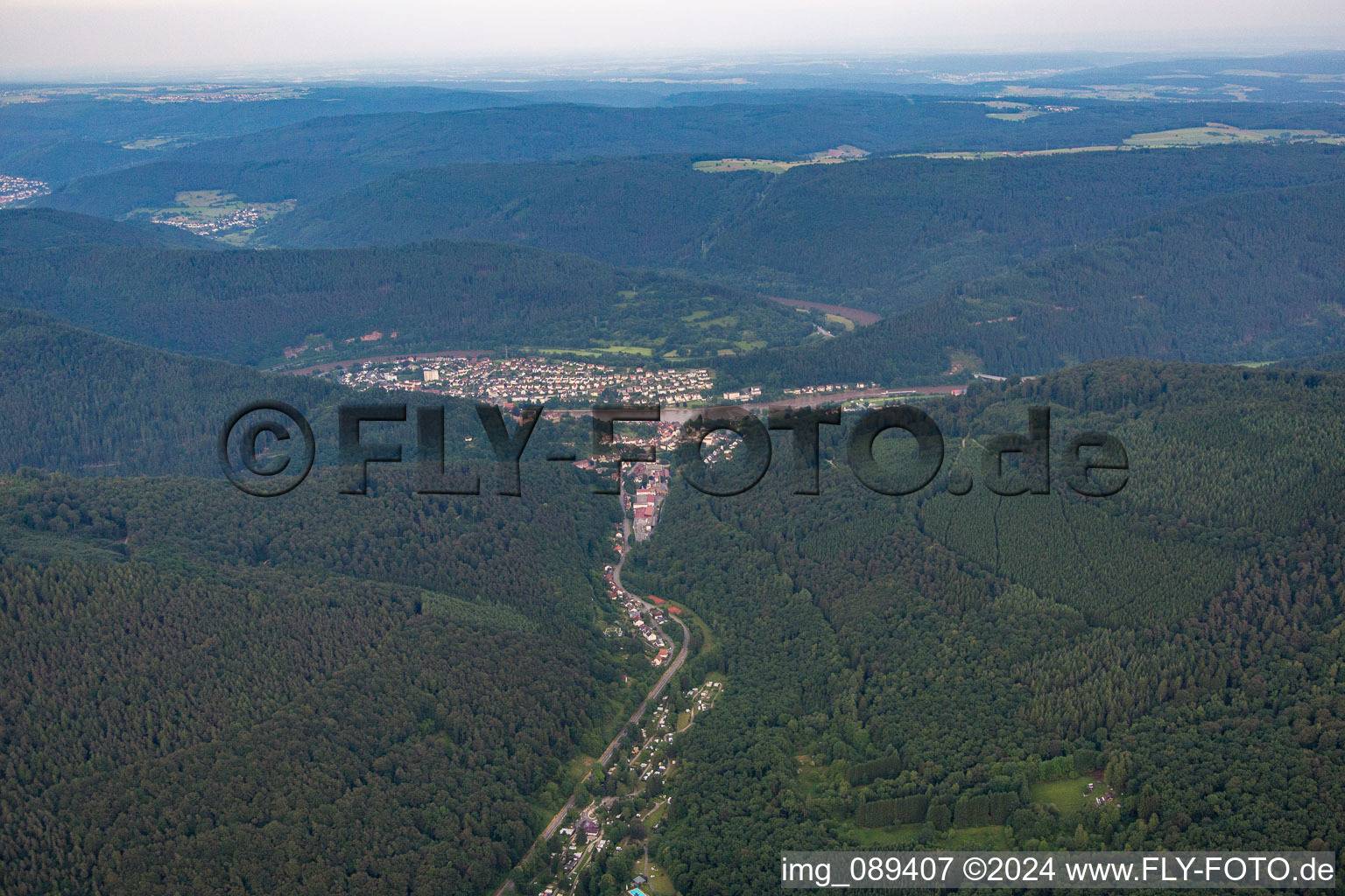 Langenthal in Hirschhorn in the state Hesse, Germany