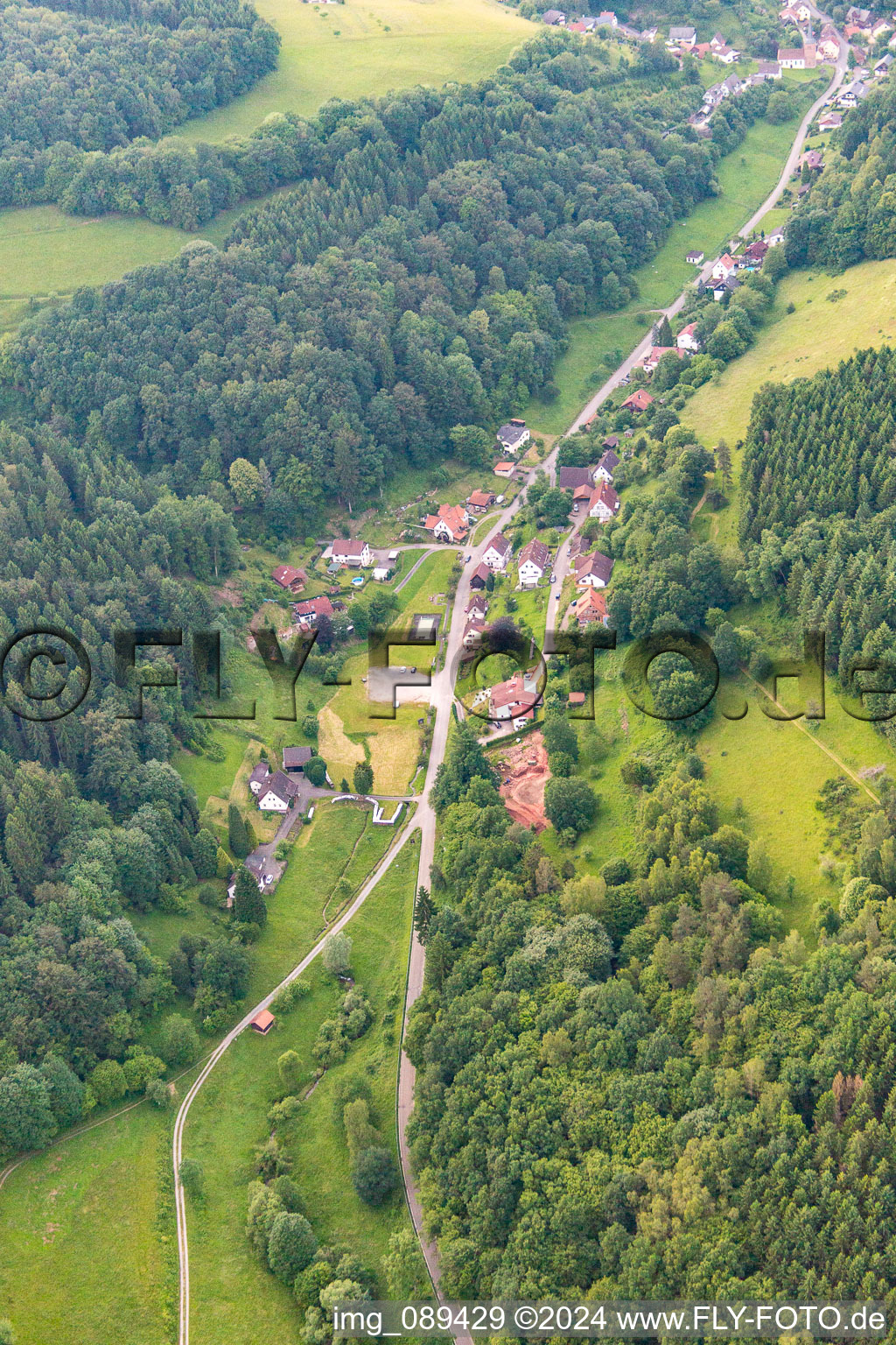 Aerial photograpy of District Brombach in Eberbach in the state Baden-Wuerttemberg, Germany