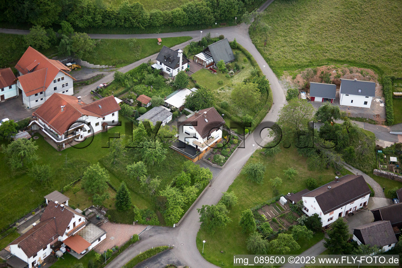 Brombach in the state Baden-Wuerttemberg, Germany from a drone