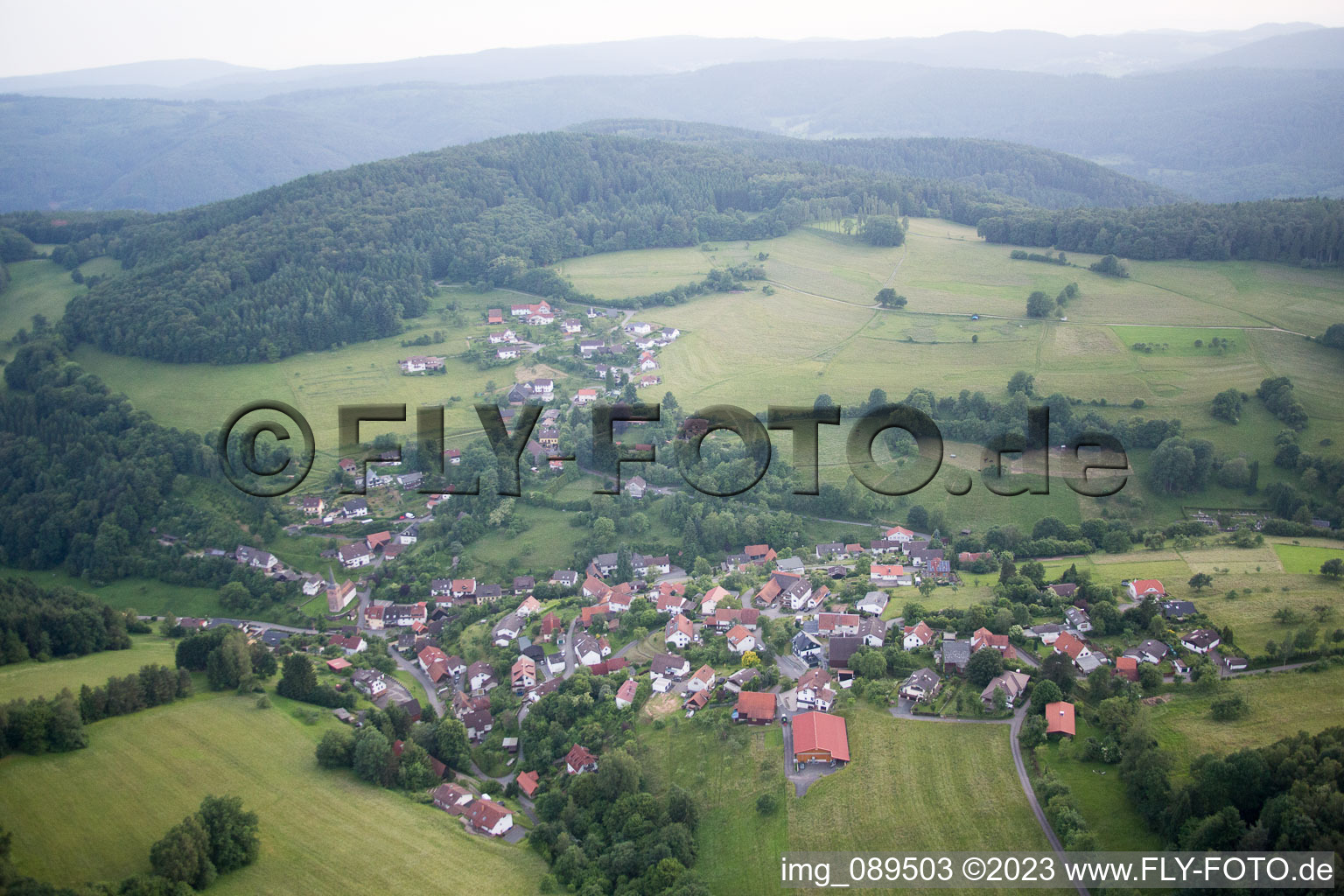 Aerial photograpy of Brombach in the state Baden-Wuerttemberg, Germany