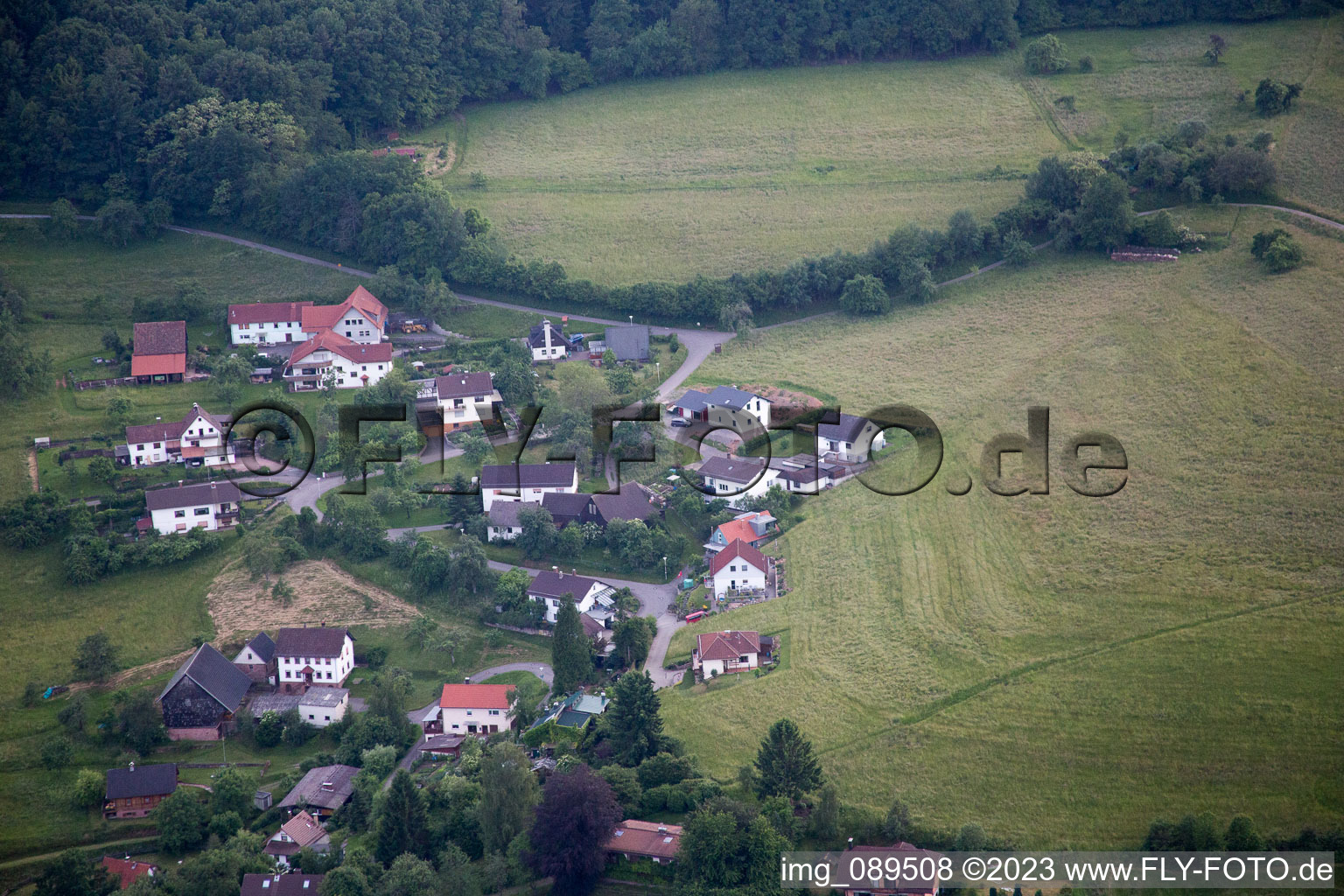 Brombach in the state Baden-Wuerttemberg, Germany out of the air