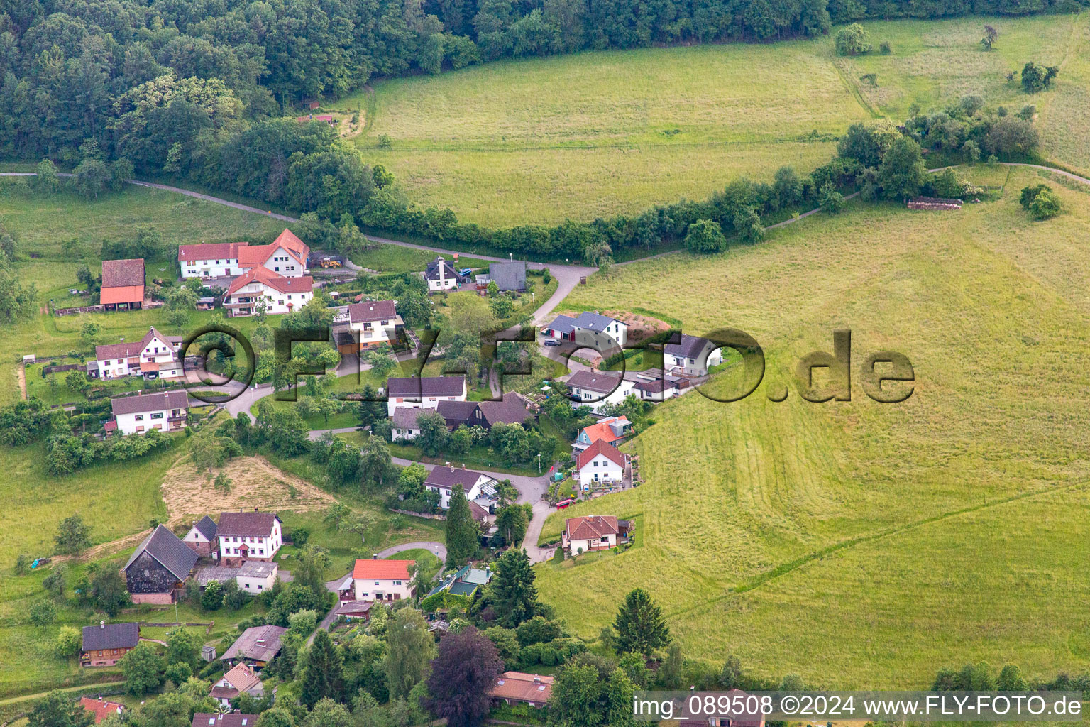 Brombach in the state Baden-Wuerttemberg, Germany out of the air