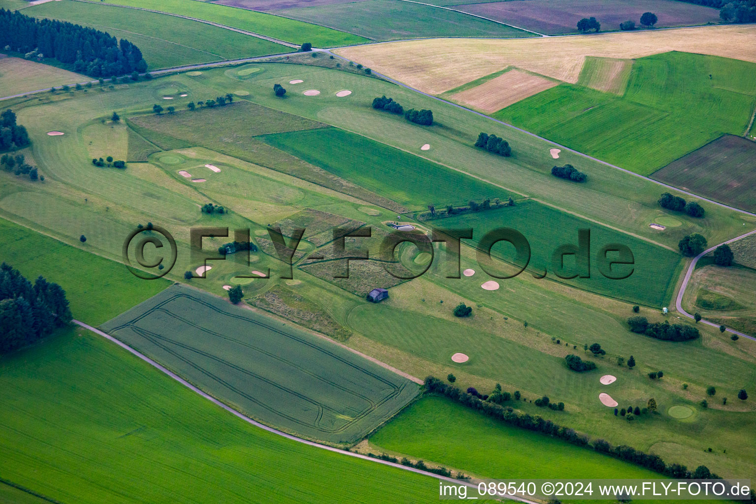 Grounds of the Golf course at Golf- and Landclub Buchenhof Hetzbach e. V. in the district Hetzbach in Beerfelden in the state Hesse, Germany