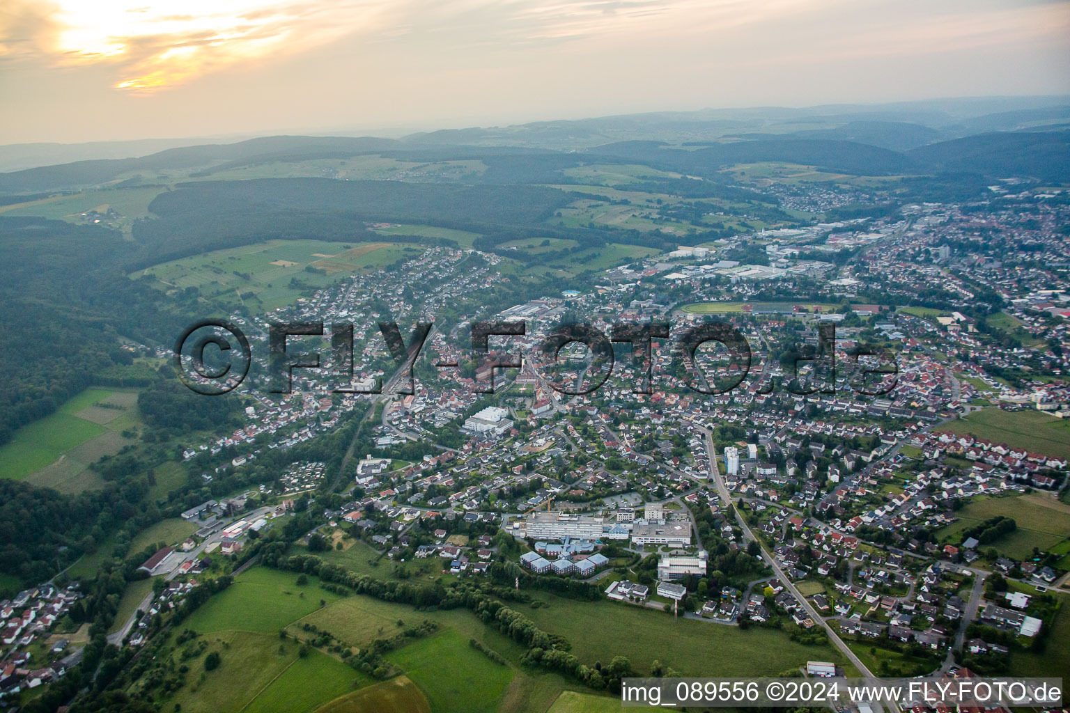 From the south in Erbach in the state Hesse, Germany