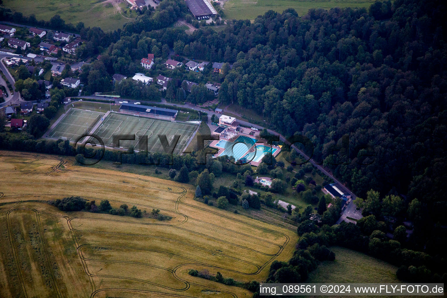 Forest swimming pool Michelstadt in Michelstadt in the state Hesse, Germany