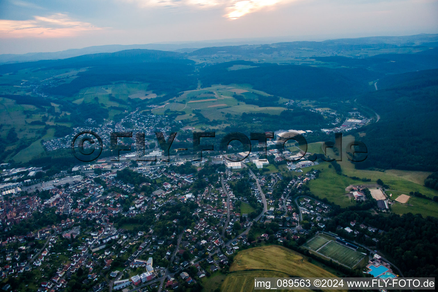 Waldstr in Michelstadt in the state Hesse, Germany