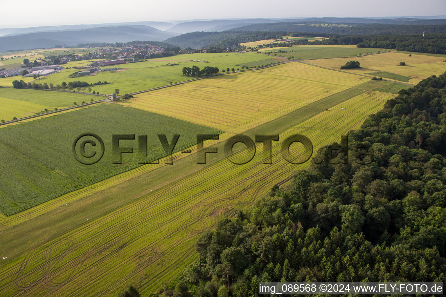 Airport in the district Vielbrunn in Michelstadt in the state Hesse, Germany