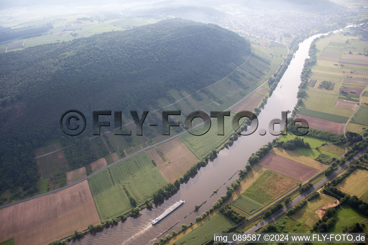 Laudenbach in the state Bavaria, Germany out of the air