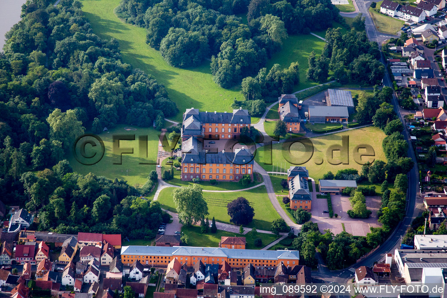 Castle of  Schloss Kleinheubach at the shore of the river Main in Kleinheubach in the state Bavaria