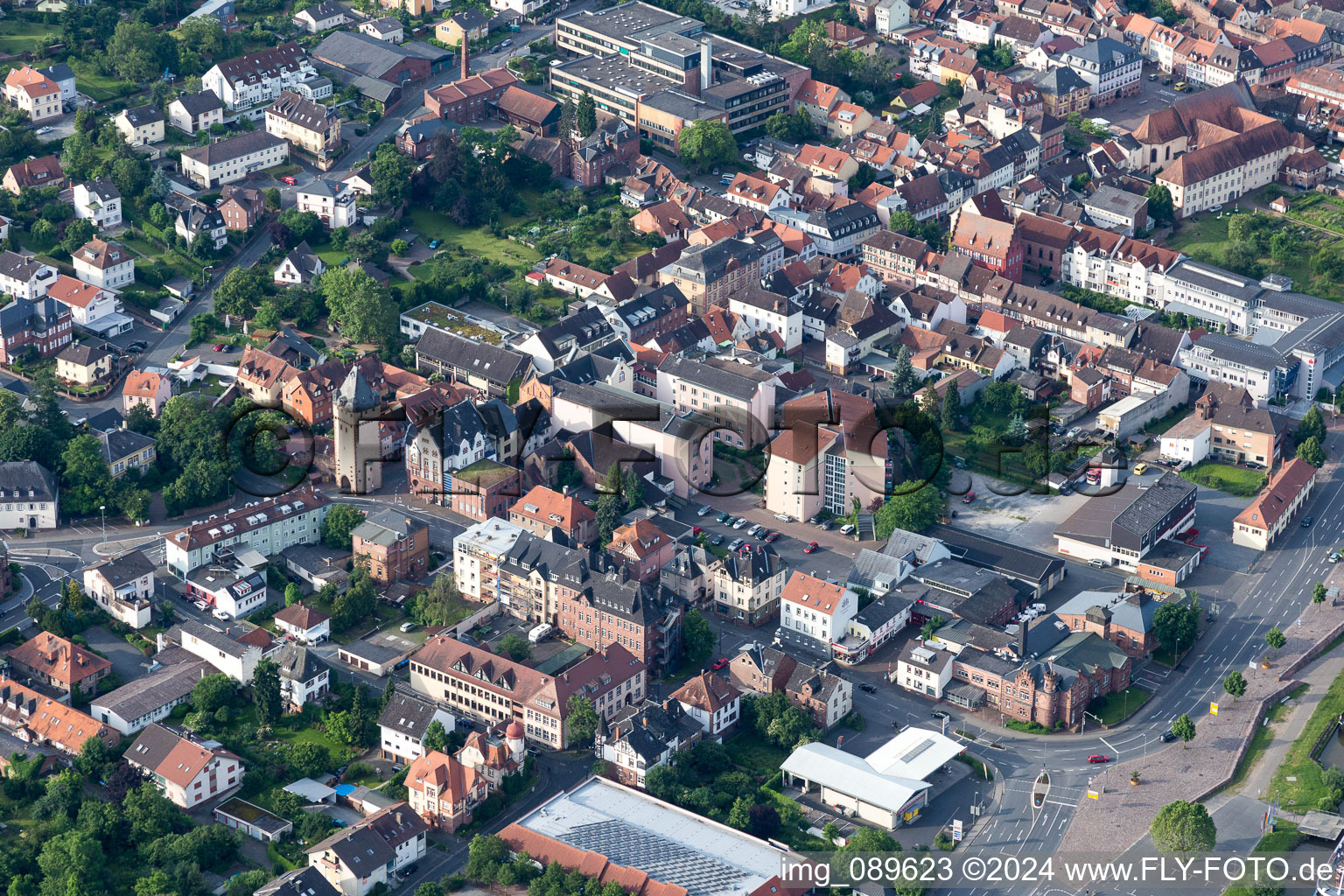 Old Town area and city center in Miltenberg in the state Bavaria, Germany