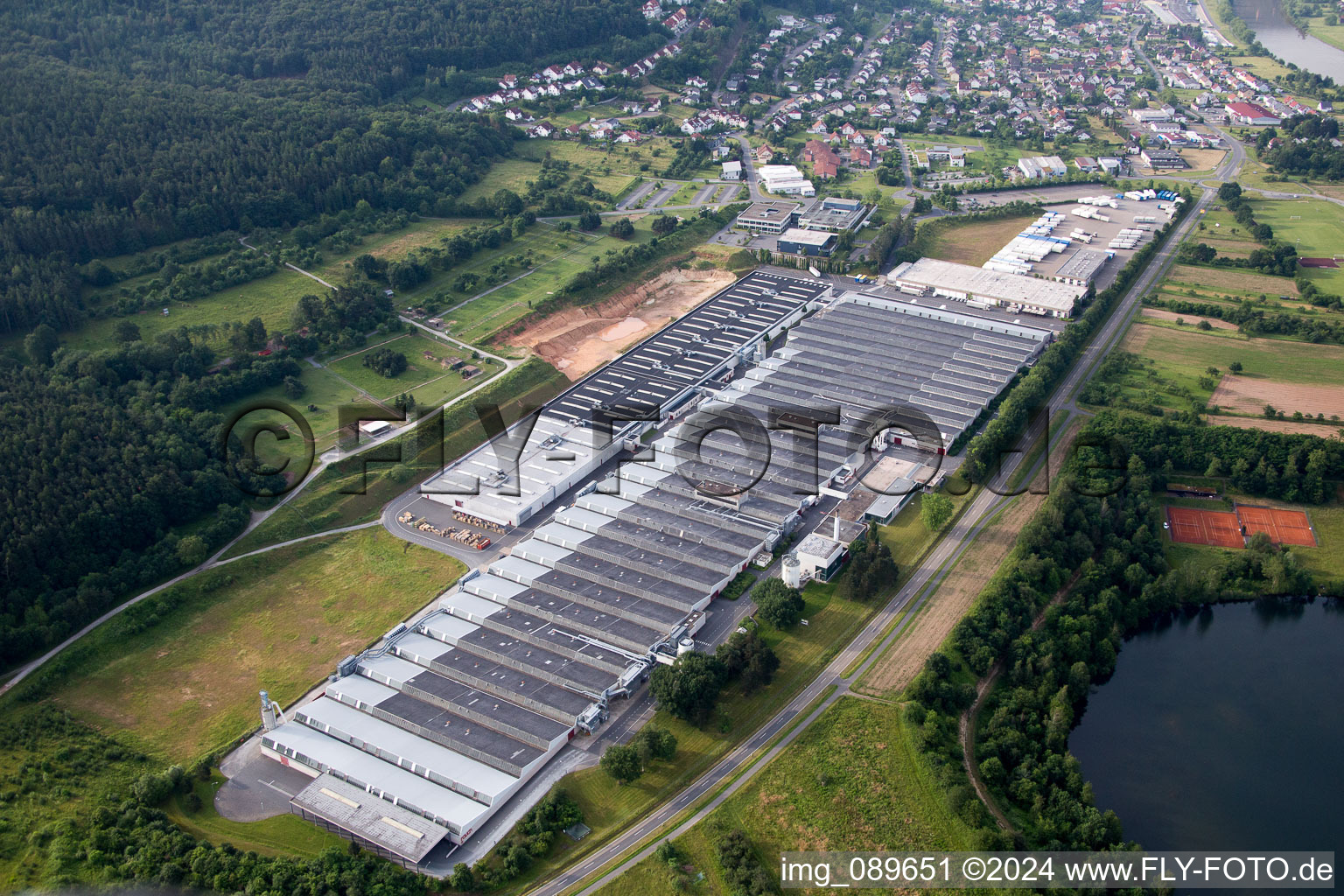 Freudenberg in the state Baden-Wuerttemberg, Germany out of the air