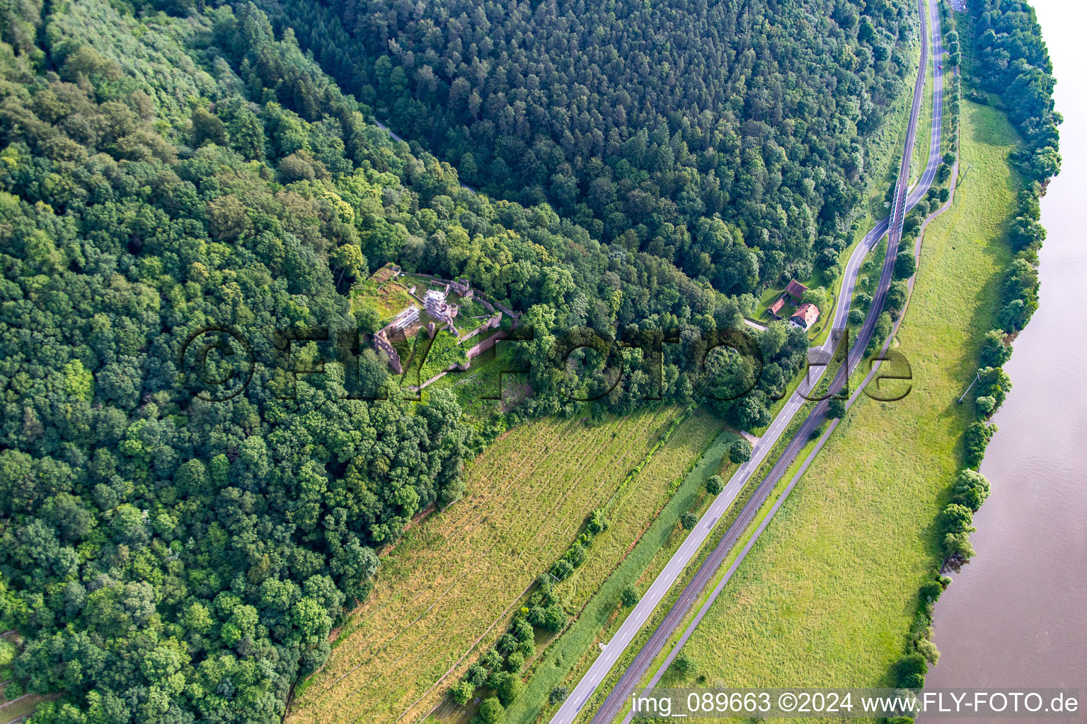 Aerial photograpy of Fechenbach in the state Bavaria, Germany