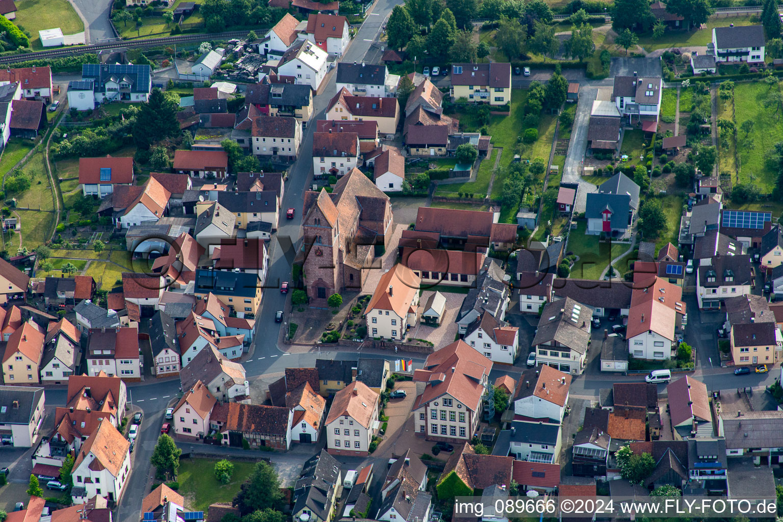 St. Vitus in Dorfprozelten in the state Bavaria, Germany