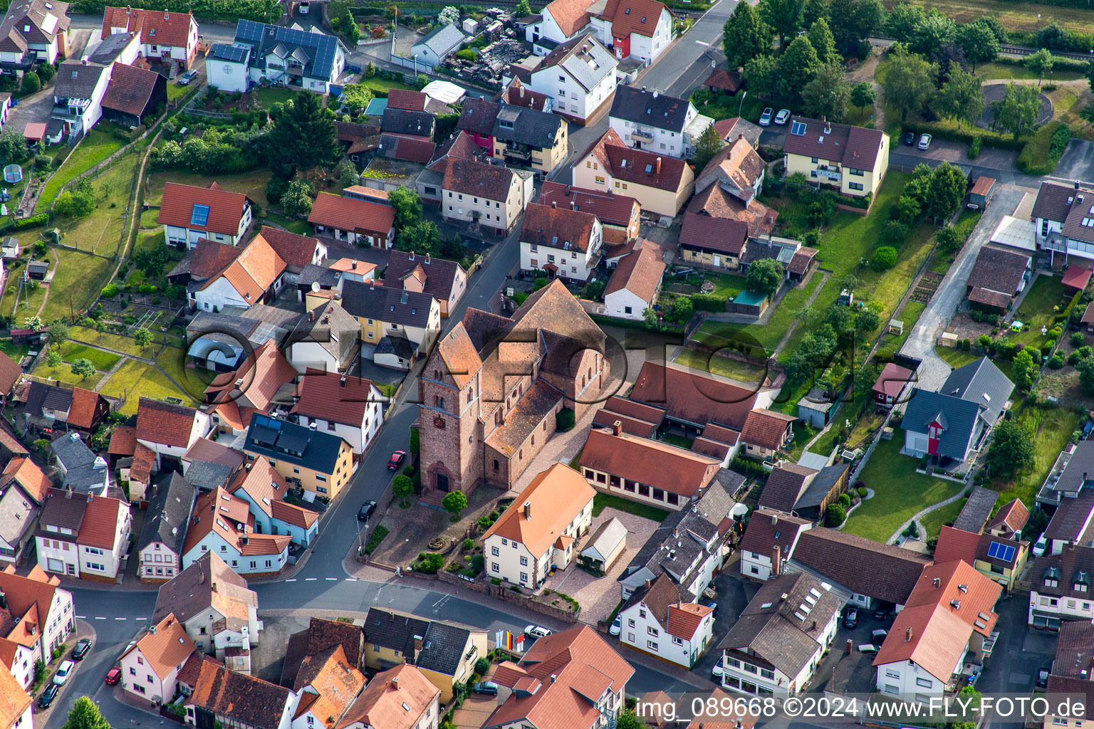 Church building St. Vitus in the village of in the district Wildensee in Dorfprozelten in the state Bavaria