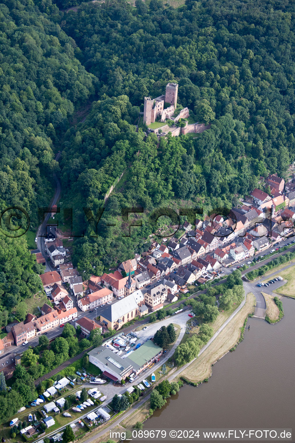 Henneburg in Stadtprozelten in the state Bavaria, Germany