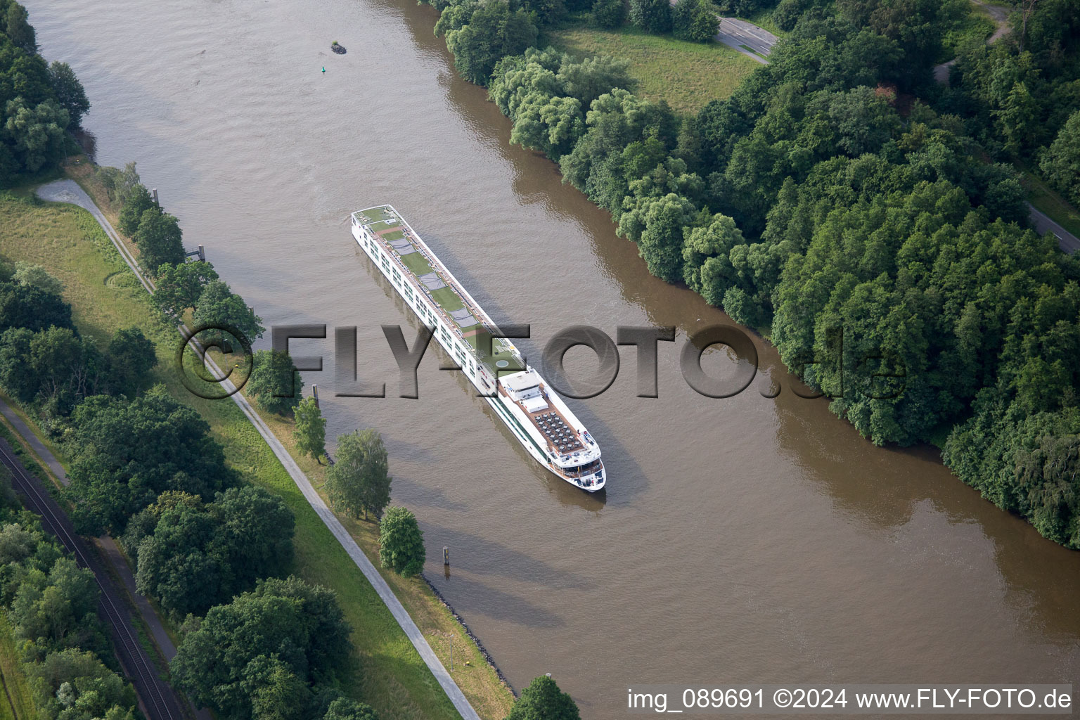 Aerial photograpy of Faulbach in the state Bavaria, Germany