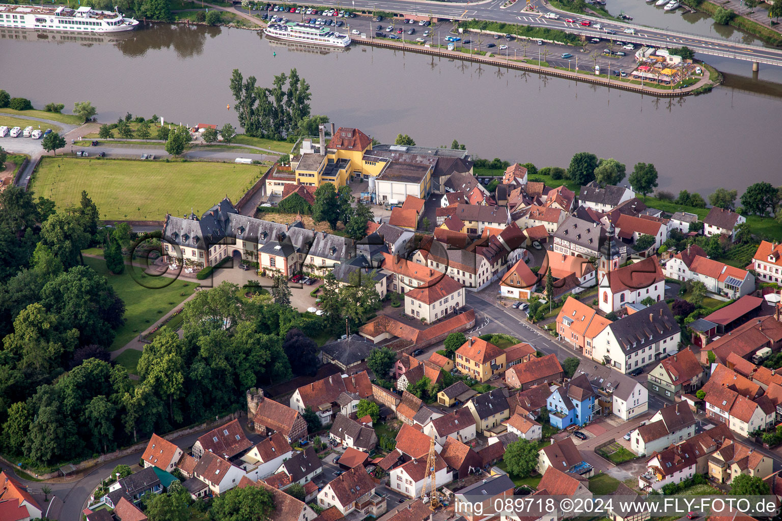 Palace Corps de logis in Kreuzwertheim in the state Bavaria, Germany