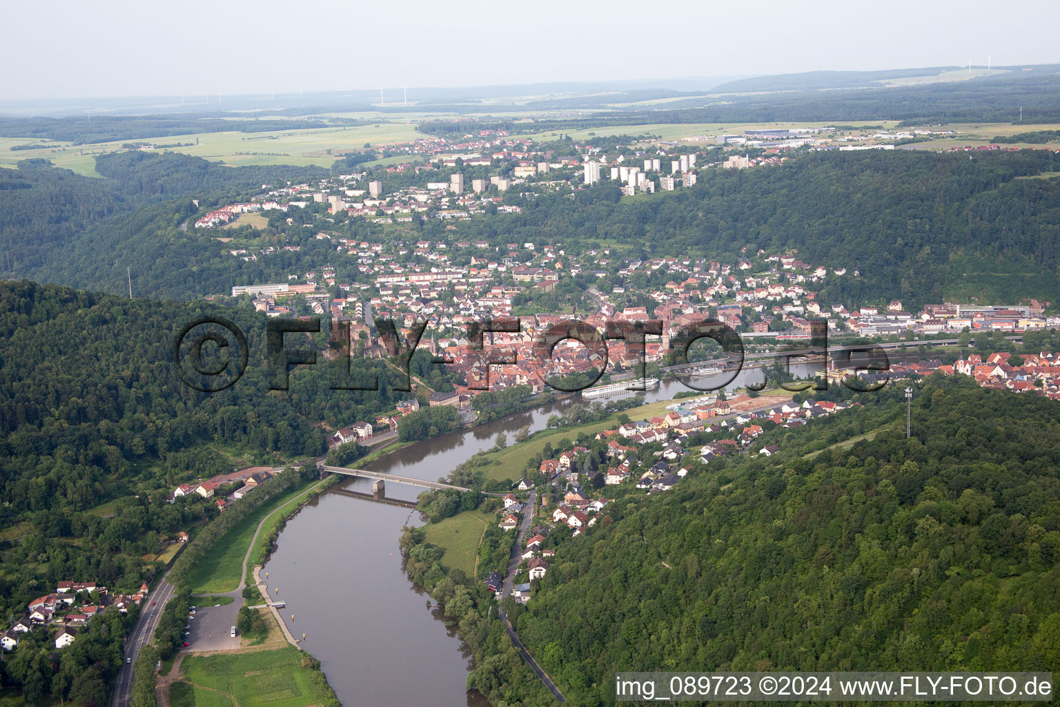 Wertheim in the state Baden-Wuerttemberg, Germany out of the air