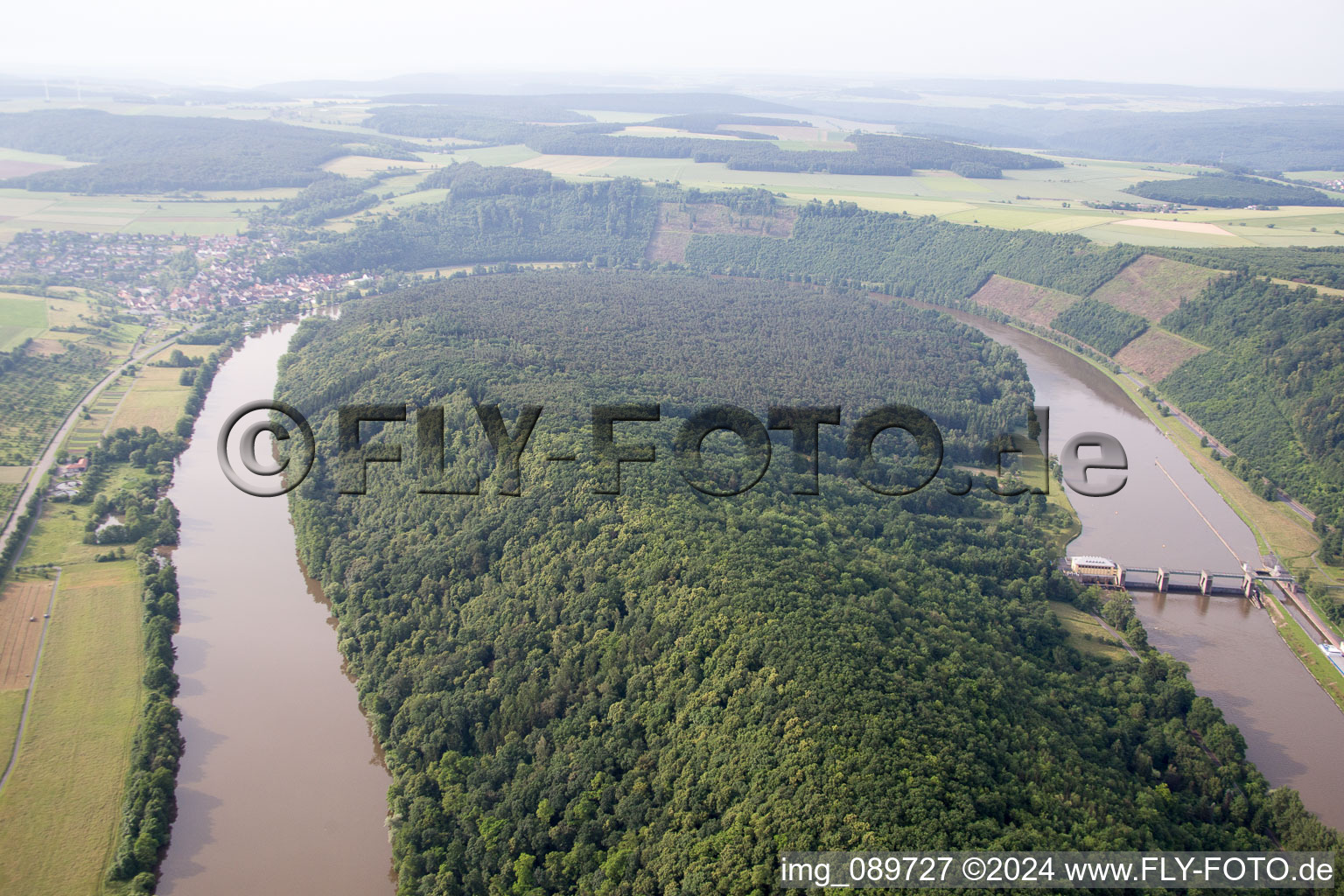 Main loop in Urphar in the state Baden-Wuerttemberg, Germany