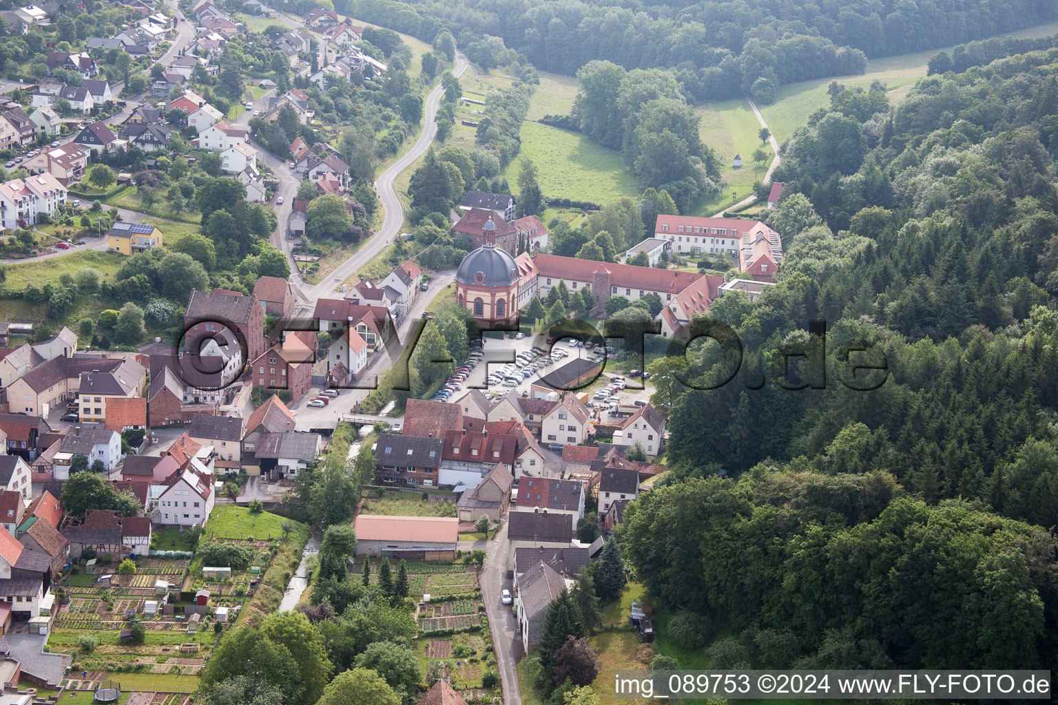 Oblique view of Holzkirchen in the state Bavaria, Germany