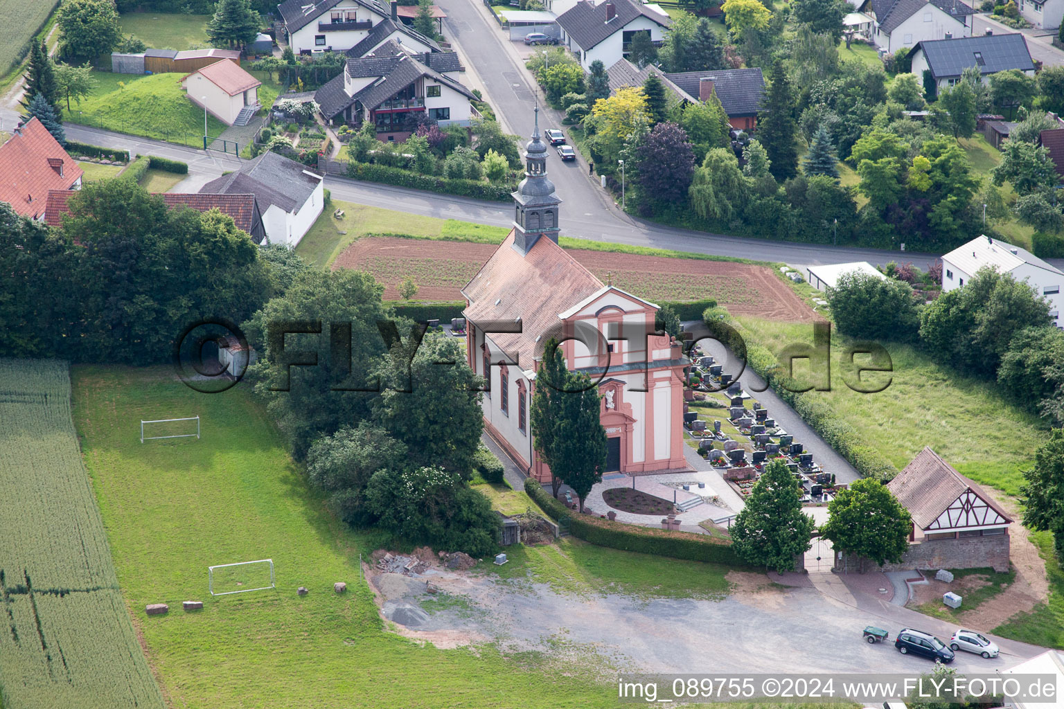 Holzkirchen in the state Bavaria, Germany out of the air