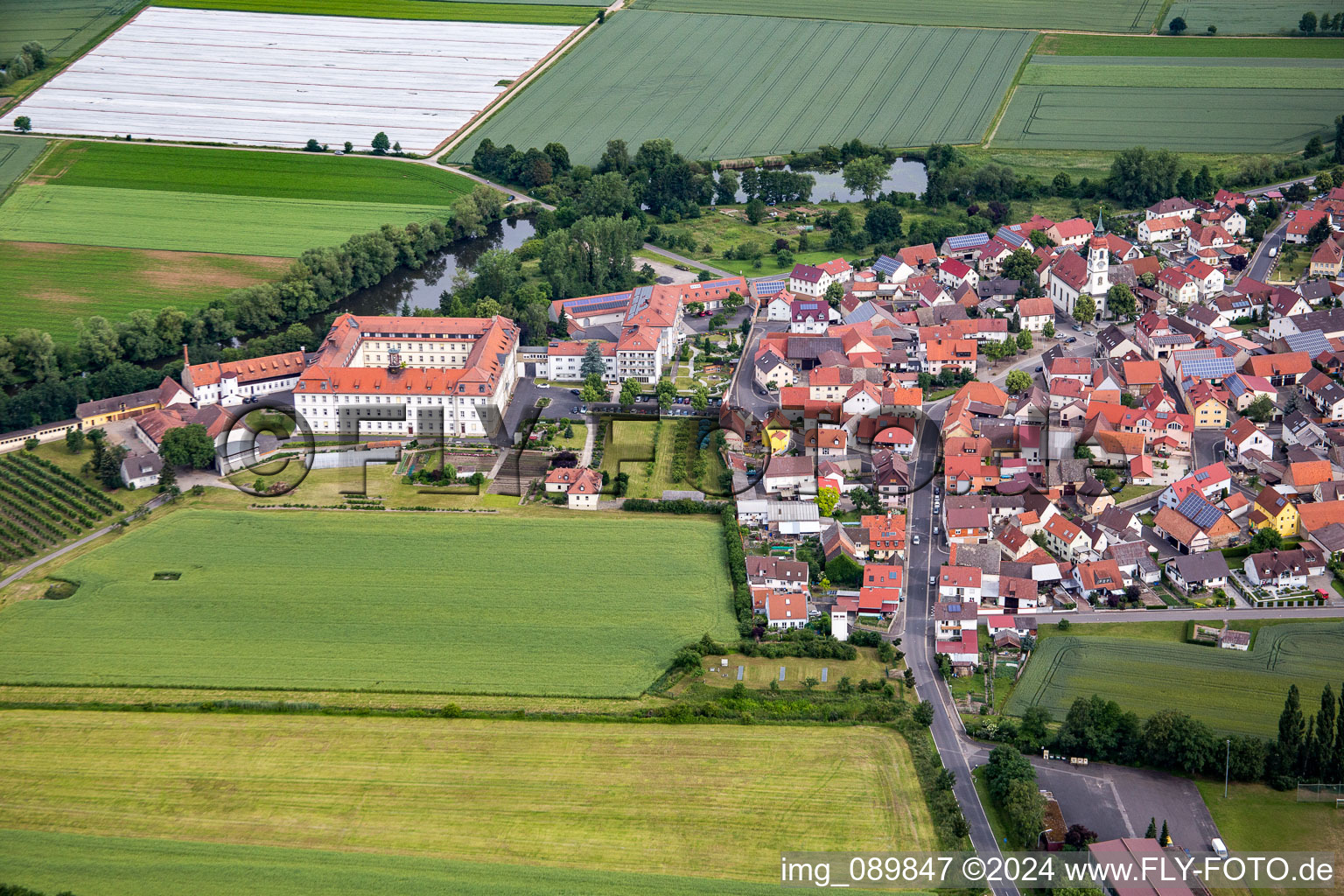 Maria Hilf Monastery in Heidenfeld in the state Bavaria, Germany