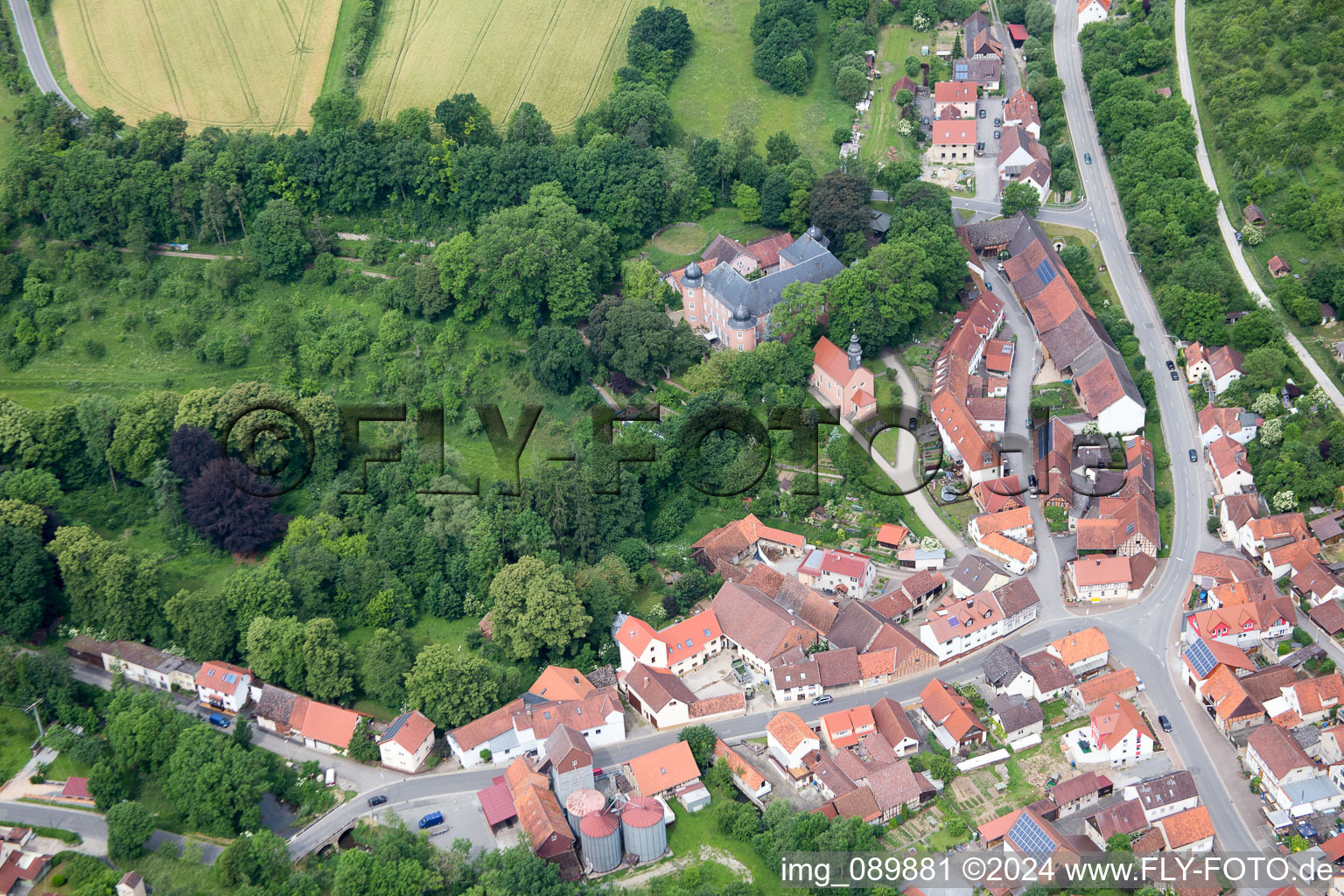 Castle Waltershausen in the district Waltershausen in Saal an der Saale in the state Bavaria, Germany