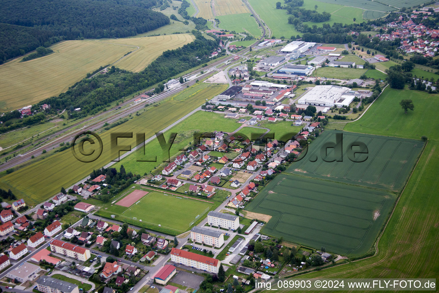 District Obermaßfeld in Obermaßfeld-Grimmenthal in the state Thuringia, Germany