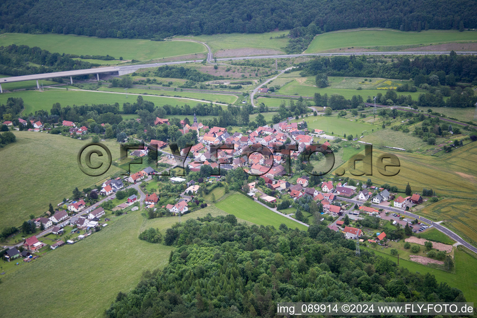 Ellingshausen in the state Thuringia, Germany