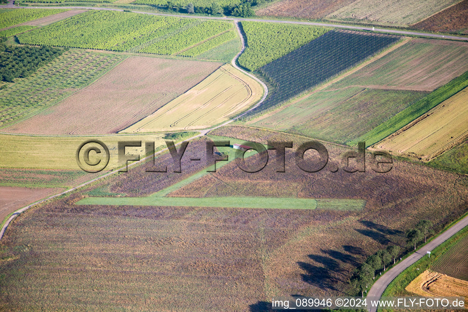 Model airfield in Oberhoffen-lès-Wissembourg in the state Bas-Rhin, France