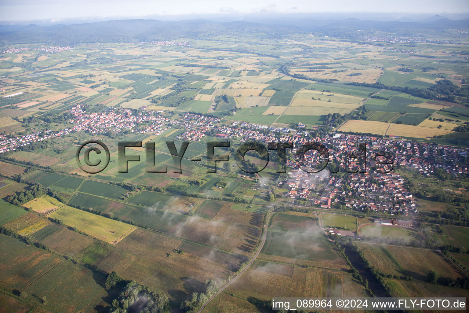 Steinfeld in the state Rhineland-Palatinate, Germany out of the air