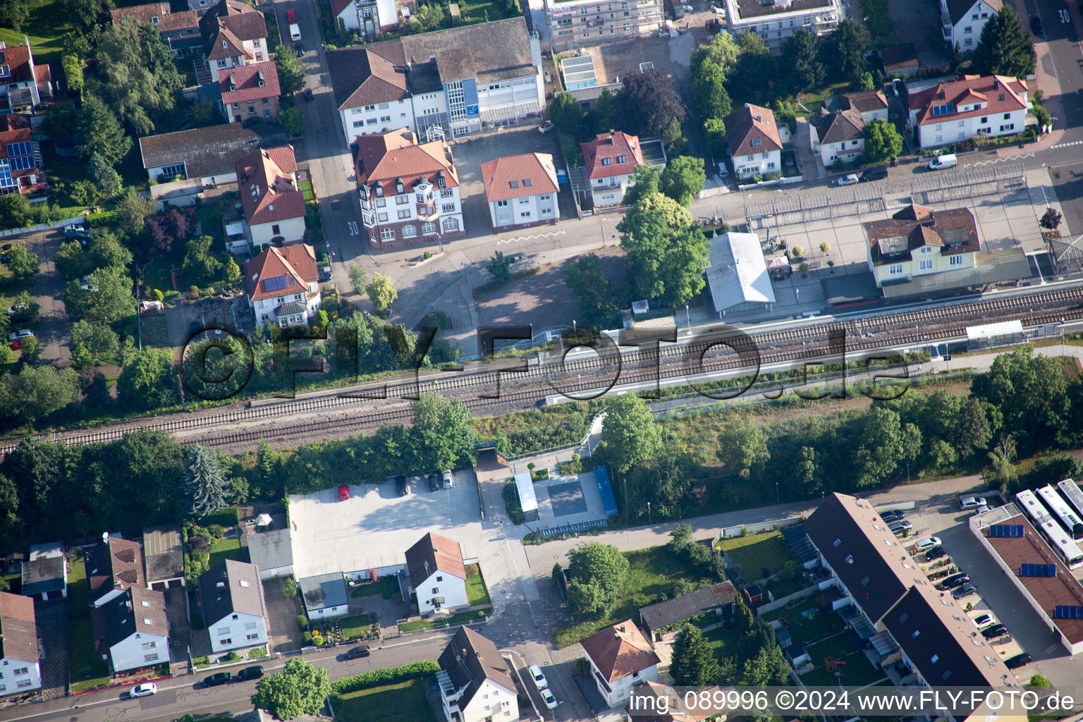 Aerial photograpy of Kandel in the state Rhineland-Palatinate, Germany