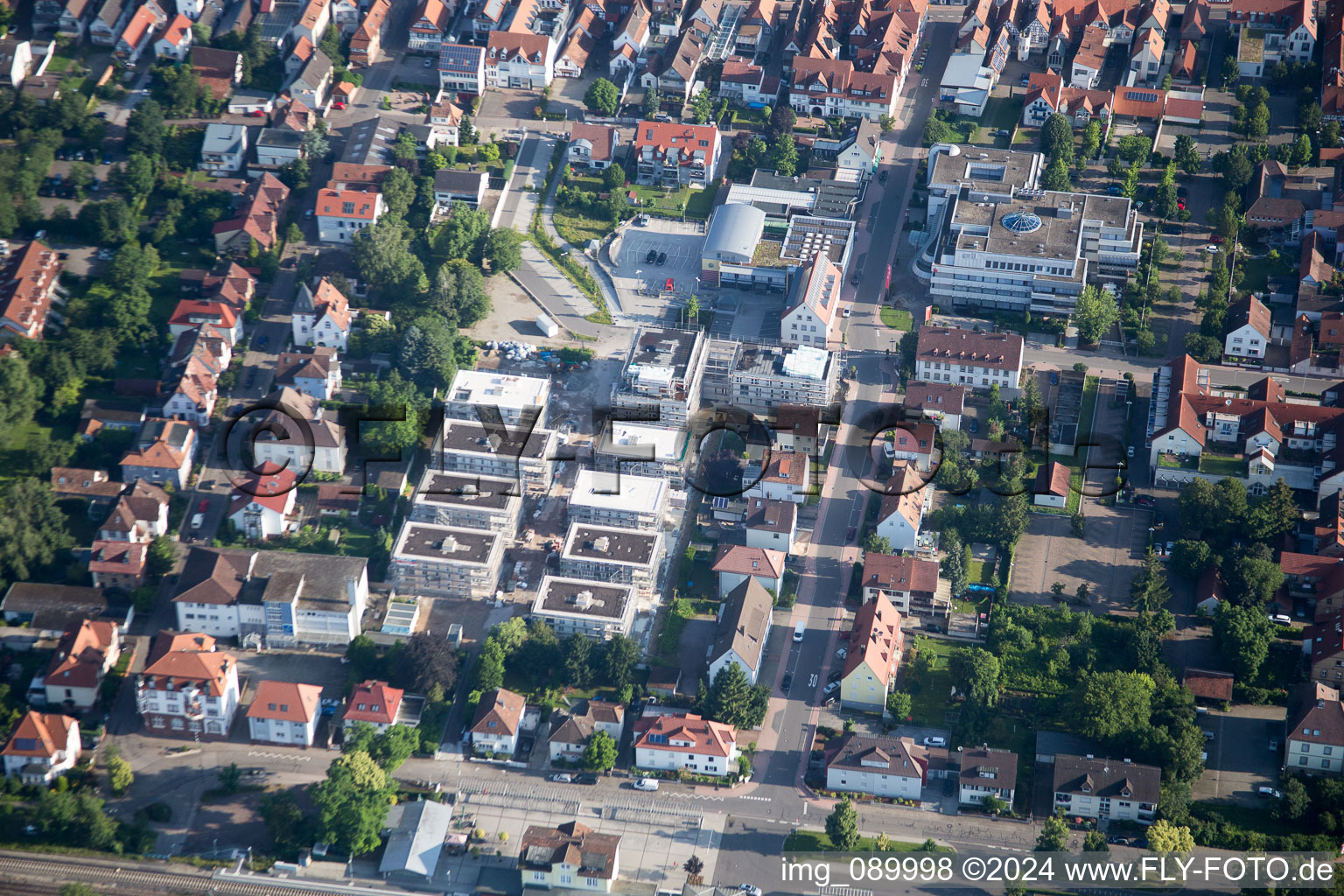 Oblique view of Kandel in the state Rhineland-Palatinate, Germany