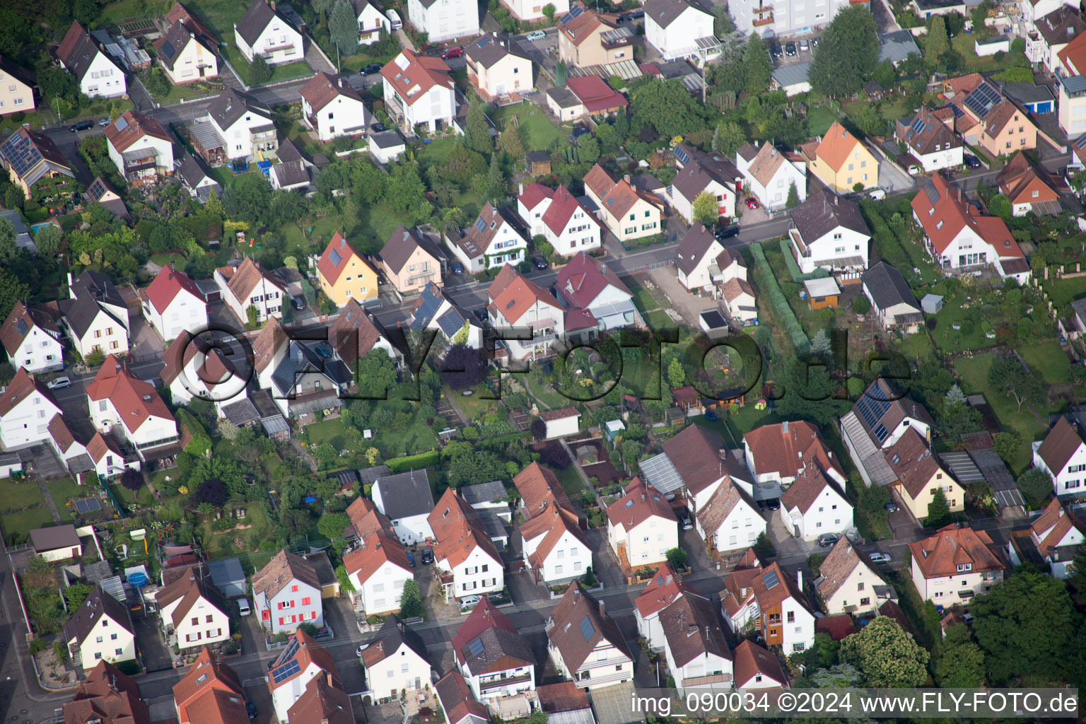 Kandel in the state Rhineland-Palatinate, Germany from a drone