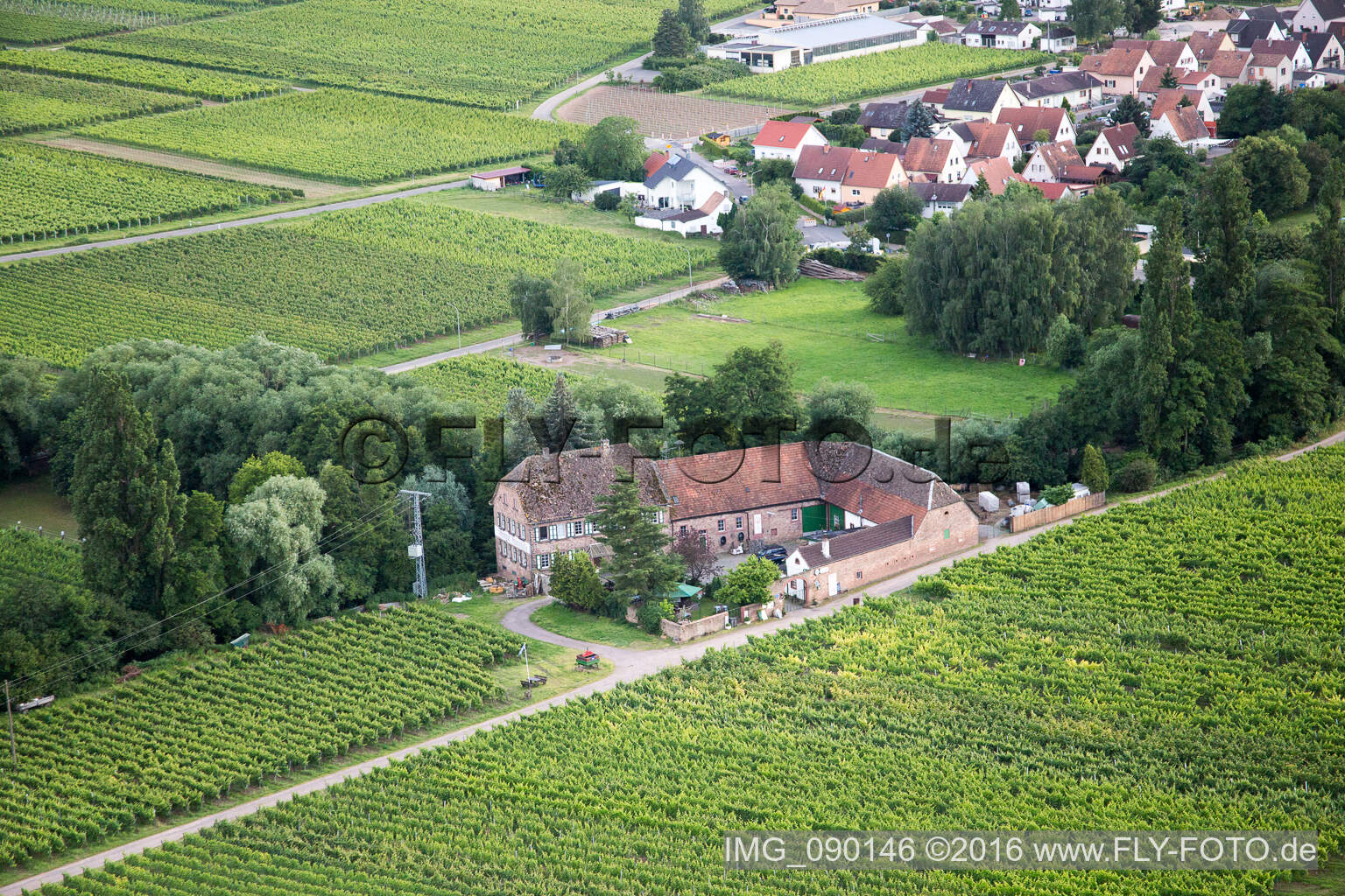 Erlenmühle Winery in Edesheim in the state Rhineland-Palatinate, Germany