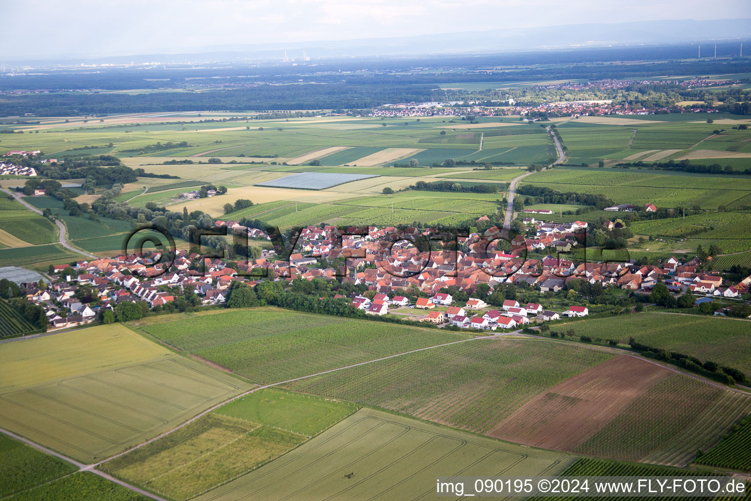 Impflingen in the state Rhineland-Palatinate, Germany out of the air