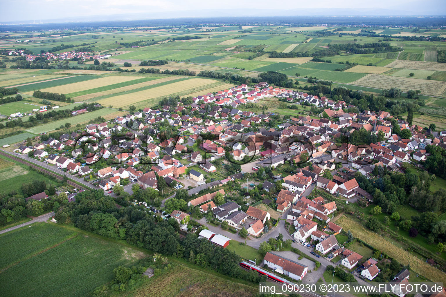Aerial photograpy of Barbelroth in the state Rhineland-Palatinate, Germany