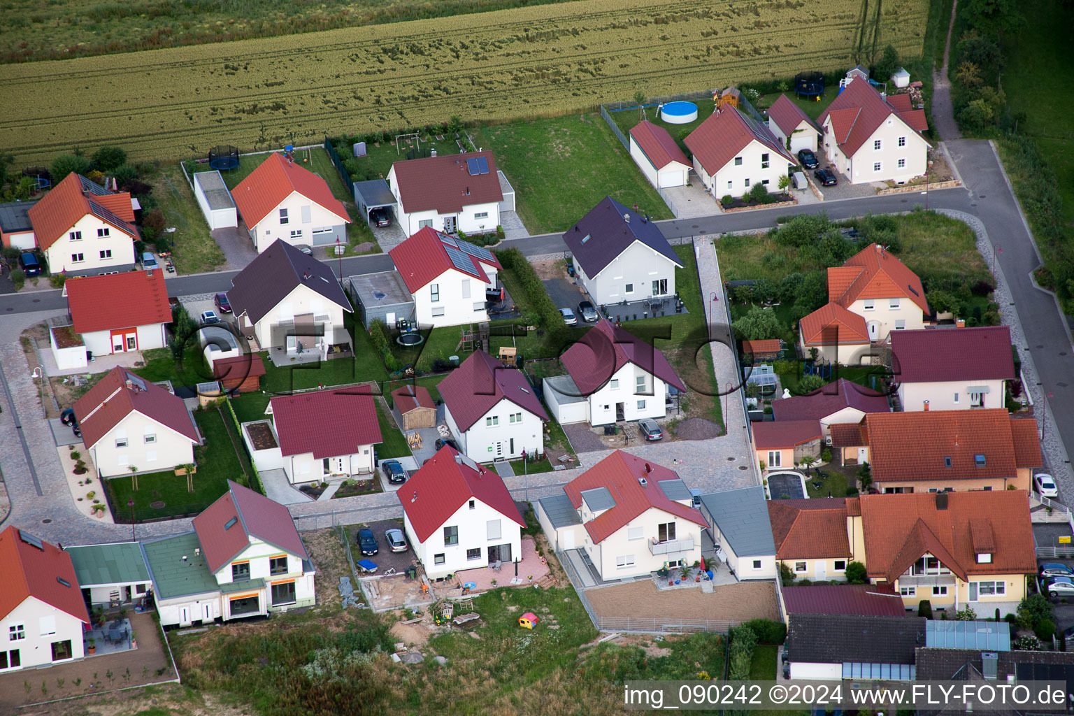 Barbelroth in the state Rhineland-Palatinate, Germany from the drone perspective