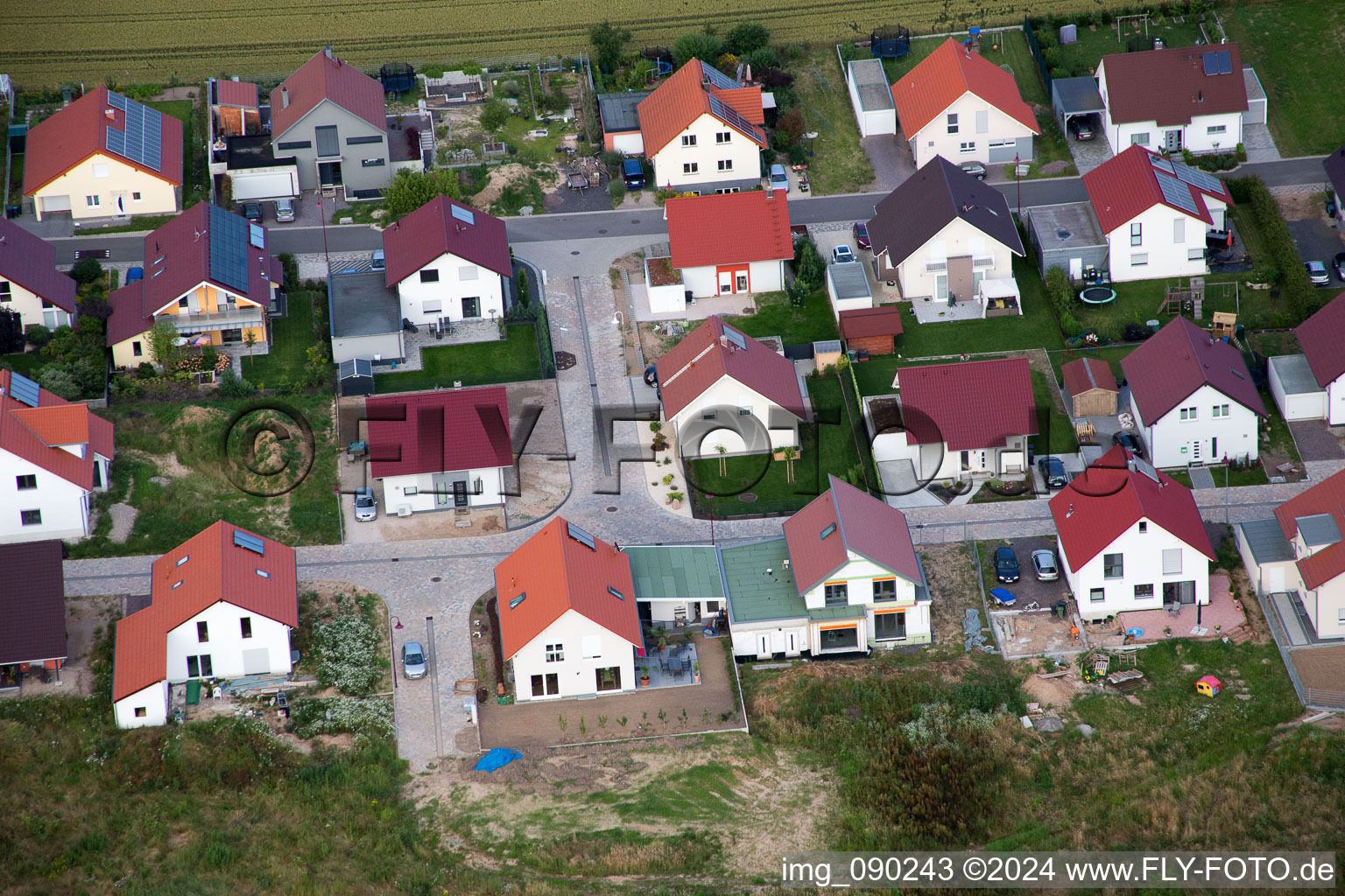 Barbelroth in the state Rhineland-Palatinate, Germany from a drone