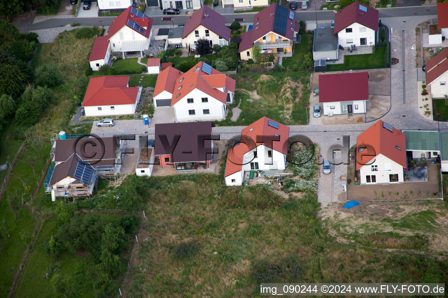 Barbelroth in the state Rhineland-Palatinate, Germany seen from a drone