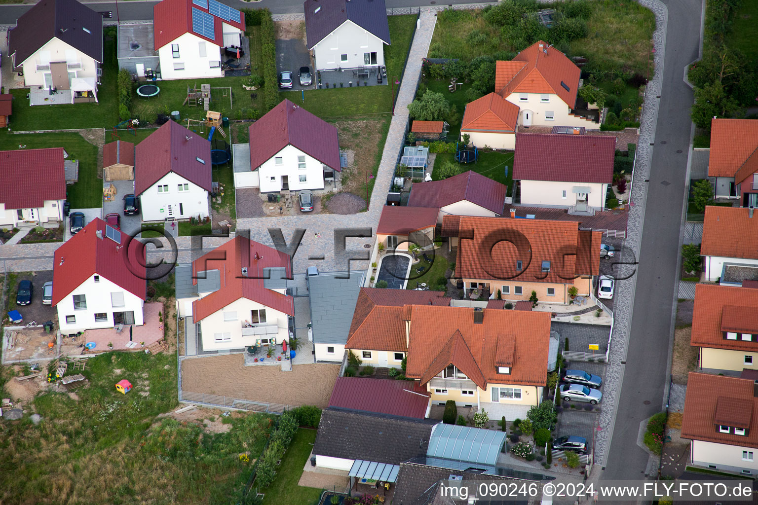 Aerial photograpy of Barbelroth in the state Rhineland-Palatinate, Germany