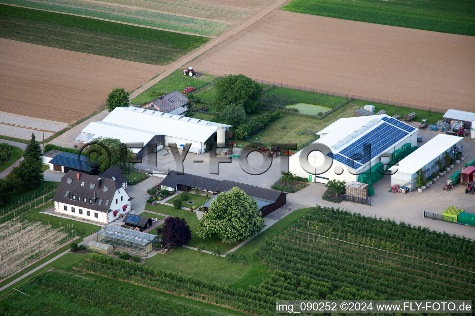 Drone recording of Winden in the state Rhineland-Palatinate, Germany