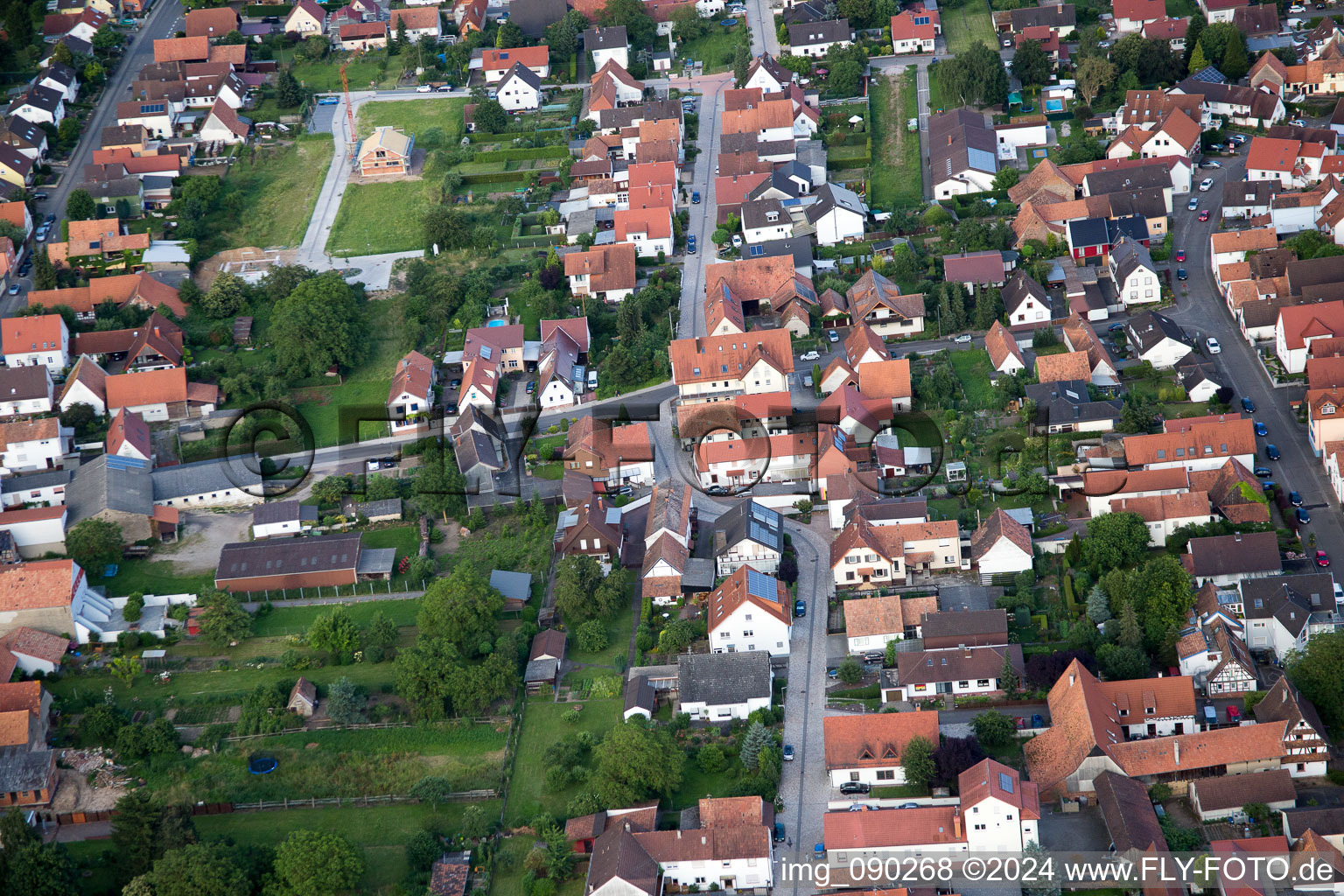 Minfeld in the state Rhineland-Palatinate, Germany out of the air